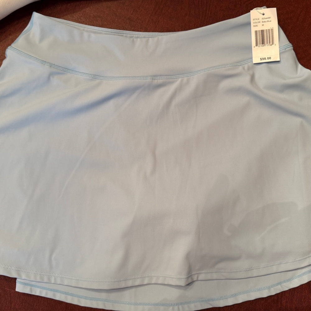 Addison Bay Baby Blue Smooth Sport Flounce Skirt 14in